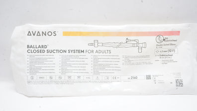 Avanos 2160 Ballard Closed Suction System for Adults 12F, Endotracheal 21.3in